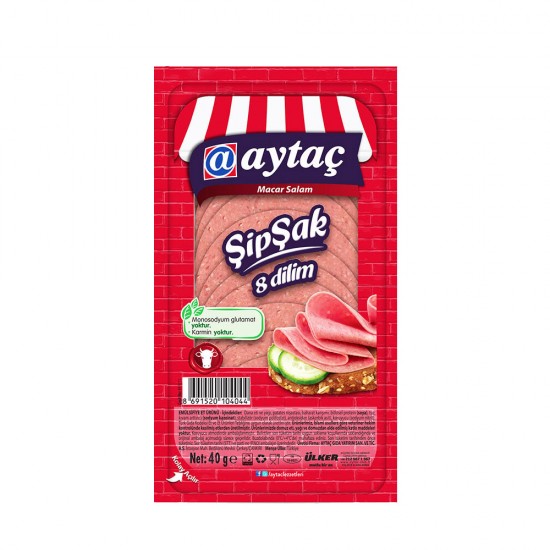 AYTAC SIPSAK MACAR SALAM DILIMLI 40 GR.