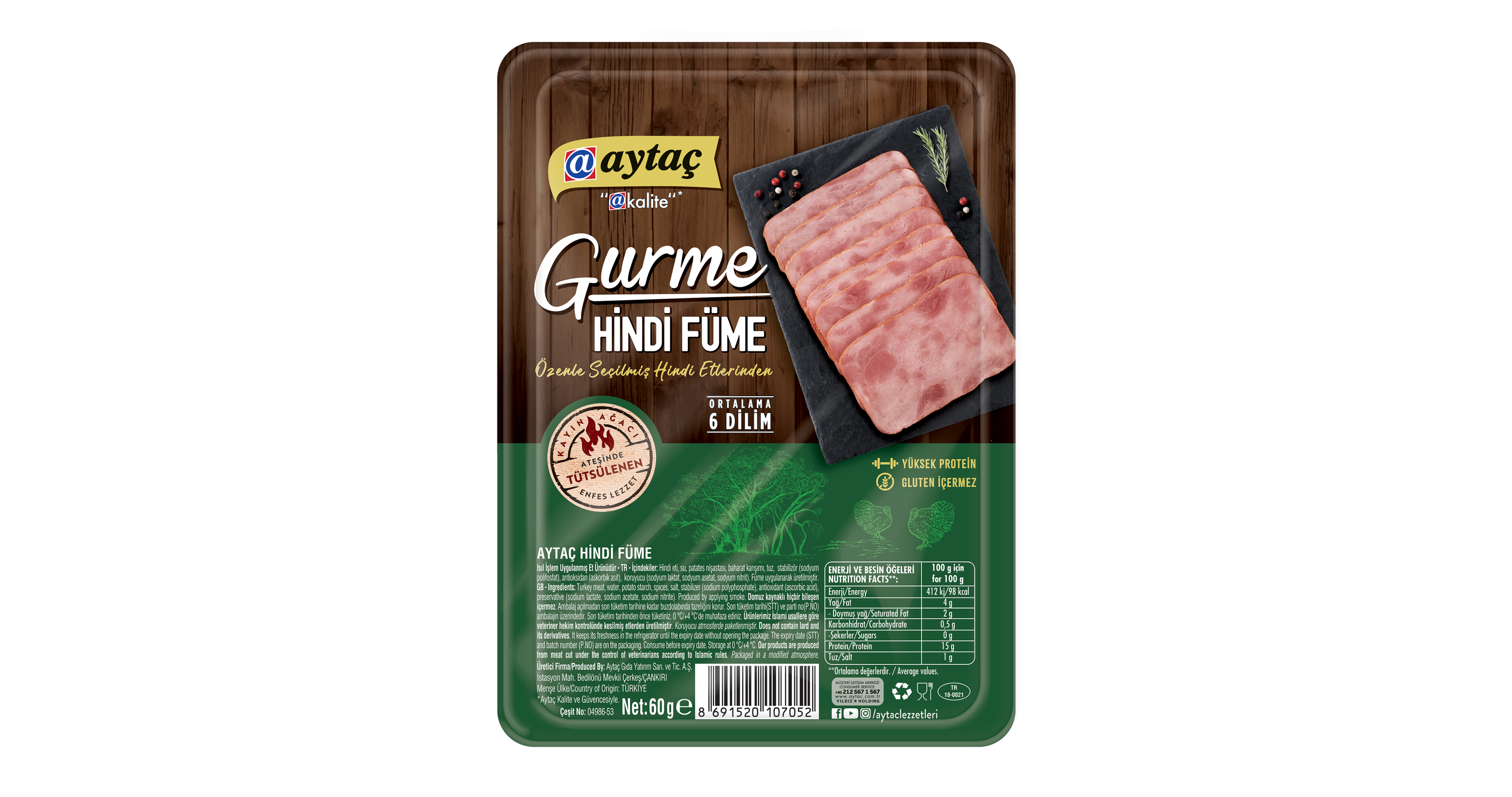 AYTAC GURME HINDI FUME 60 GR.