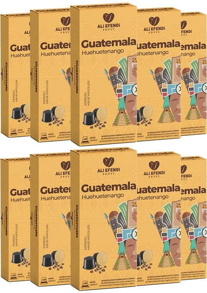 ALIEFENDI KAPSUL KAHVE GUATEMALA HUEHUETENANGO 10 LUKUTU