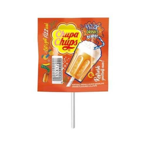 CHUPACHUPS FIZZY DRINKS PORTAKAL AROMALI LOLIPOP 15 GR