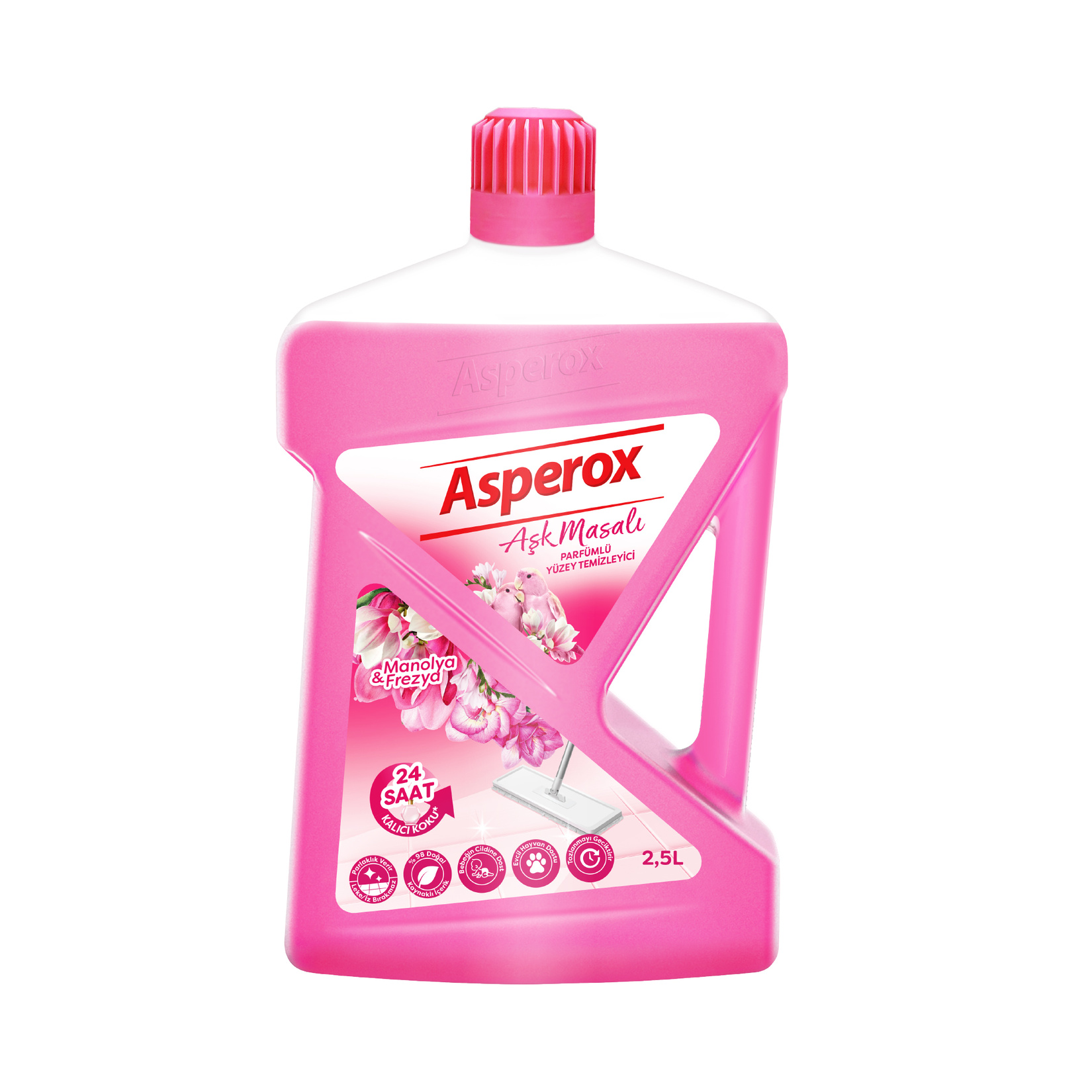 ASPEROX YUZEY TEMIZLEYICI PEMBE 2,5 LT