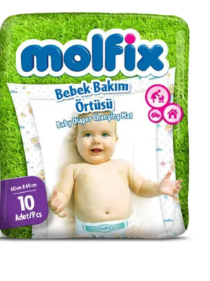 MOLFIX BEBEK BAKIM ORTUSU 10LU 60*60 CM